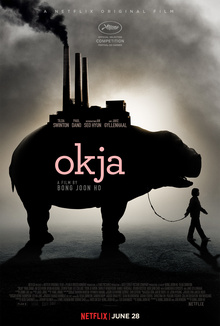 Film cover for Okja from director Bong Joon Ho.