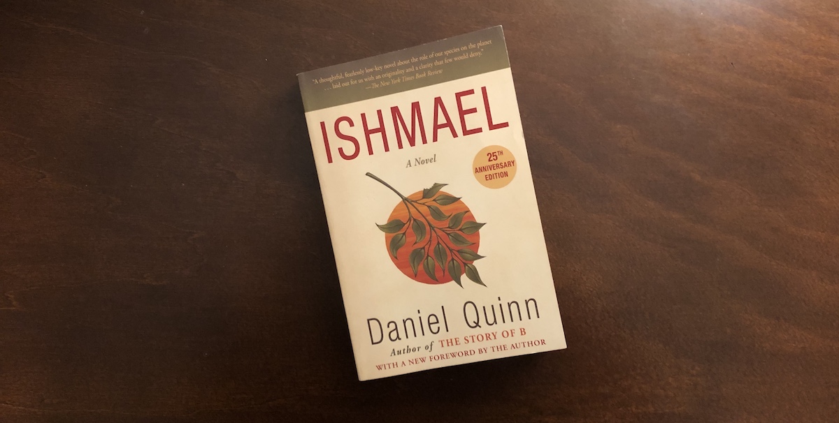 Book cover of "Ishmael" by Daniel Quinn.