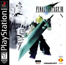 An image of the original box cover for Final Fantasy VII.