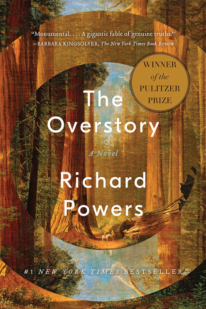 The US book cover of The Overstory by Richard Powers.