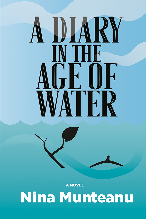 The book cover for A Diary in the Age of Water by Nina Munteanu.